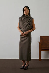 Soeur | Gemma Dress - Brown/ Taupe
