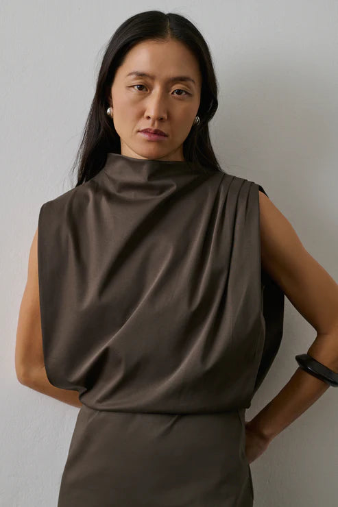 Soeur | Gemma Dress - Brown/ Taupe