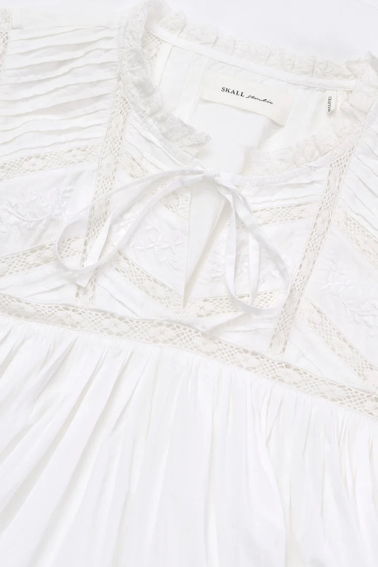 Skall | Magnolia Dress - Optic White