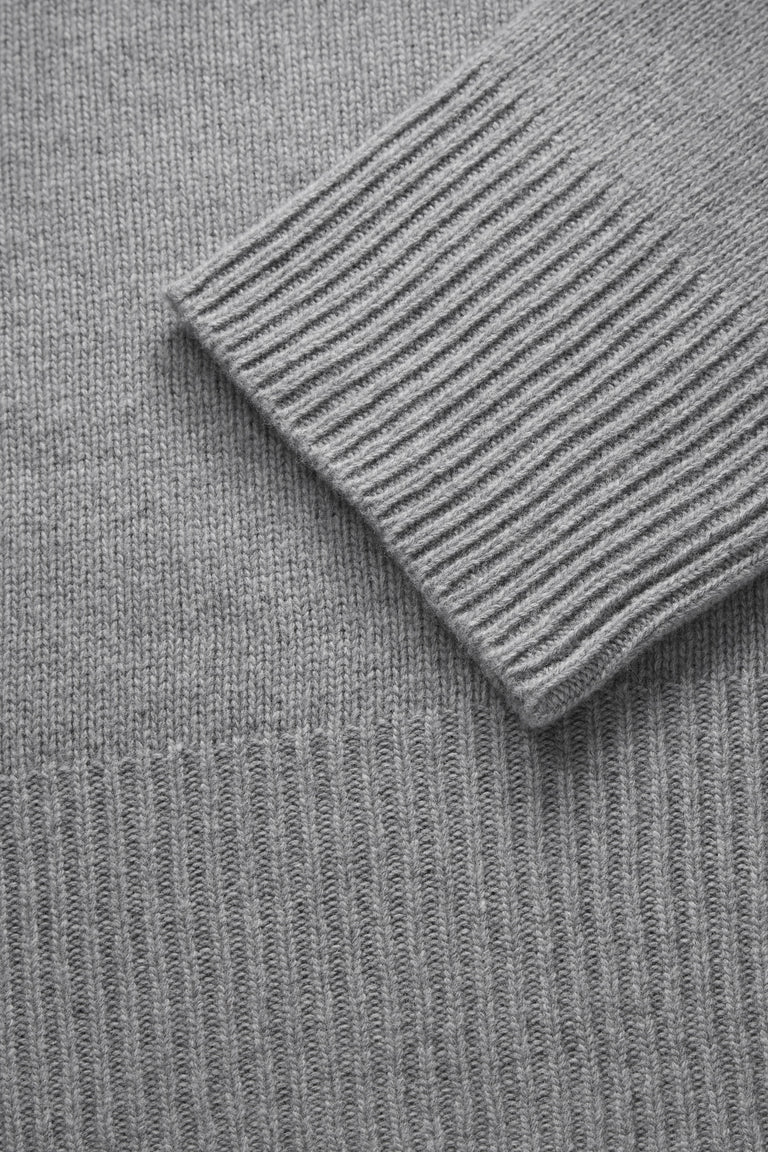 Skall | Silene t-neck - Grey Melange