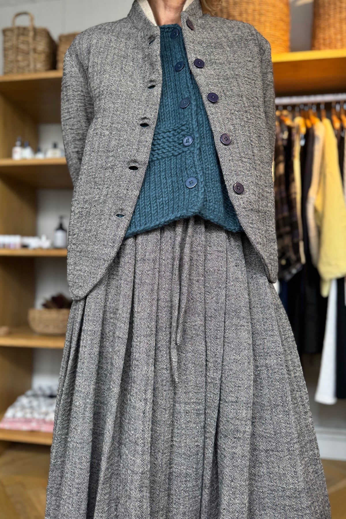 Runaway Bicycle | Leo Herringbone Wool Jacket