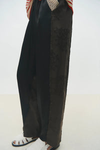 Cordera | Jacquard Relaxed Pants - Dark Brown