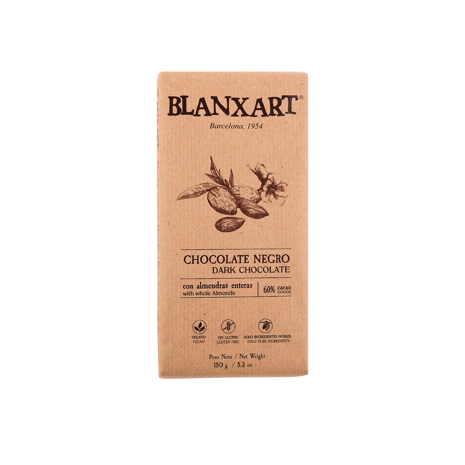 Dark Chocolate Bar with Almonds