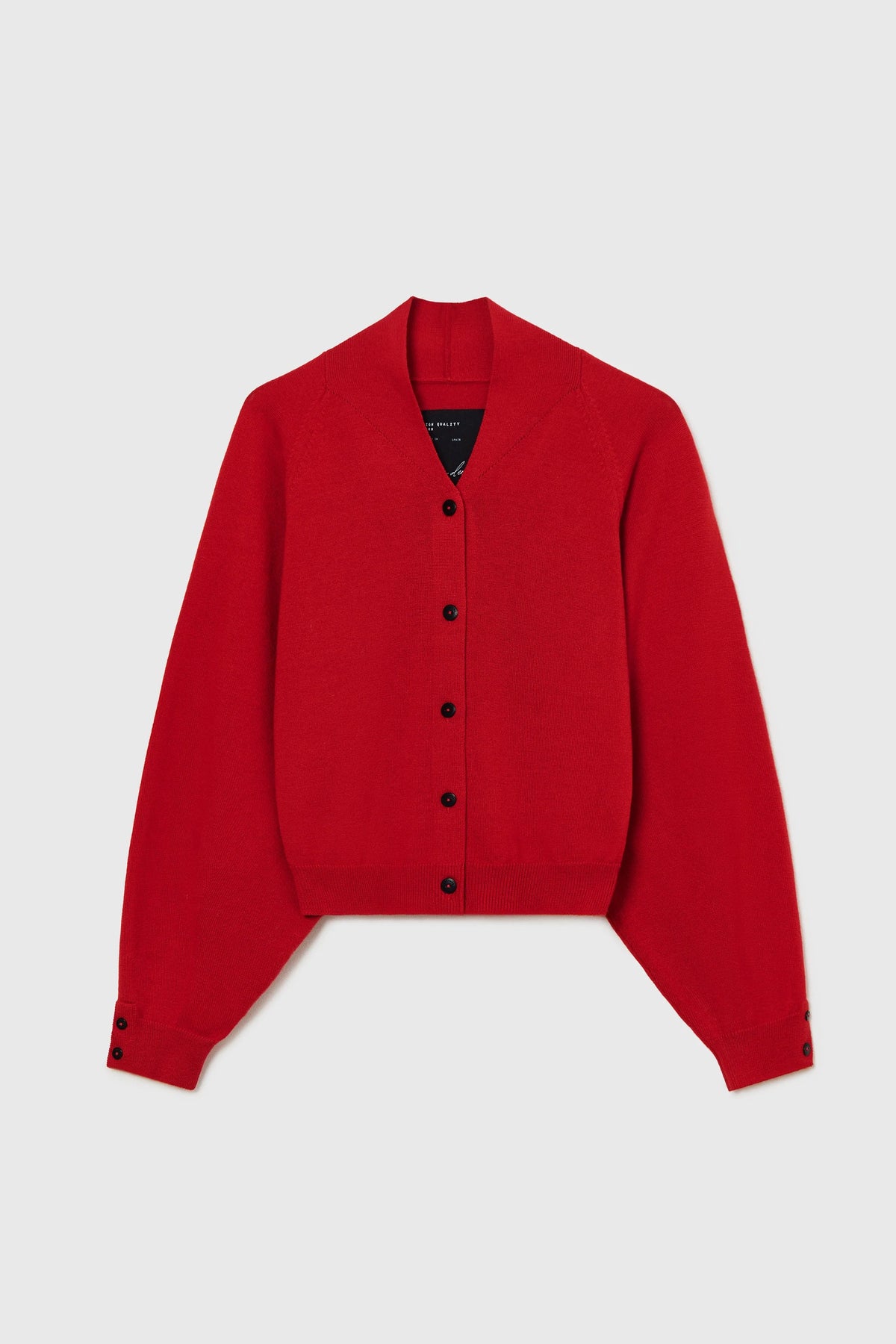 Cordera | Merino Wool Cardigan - Red