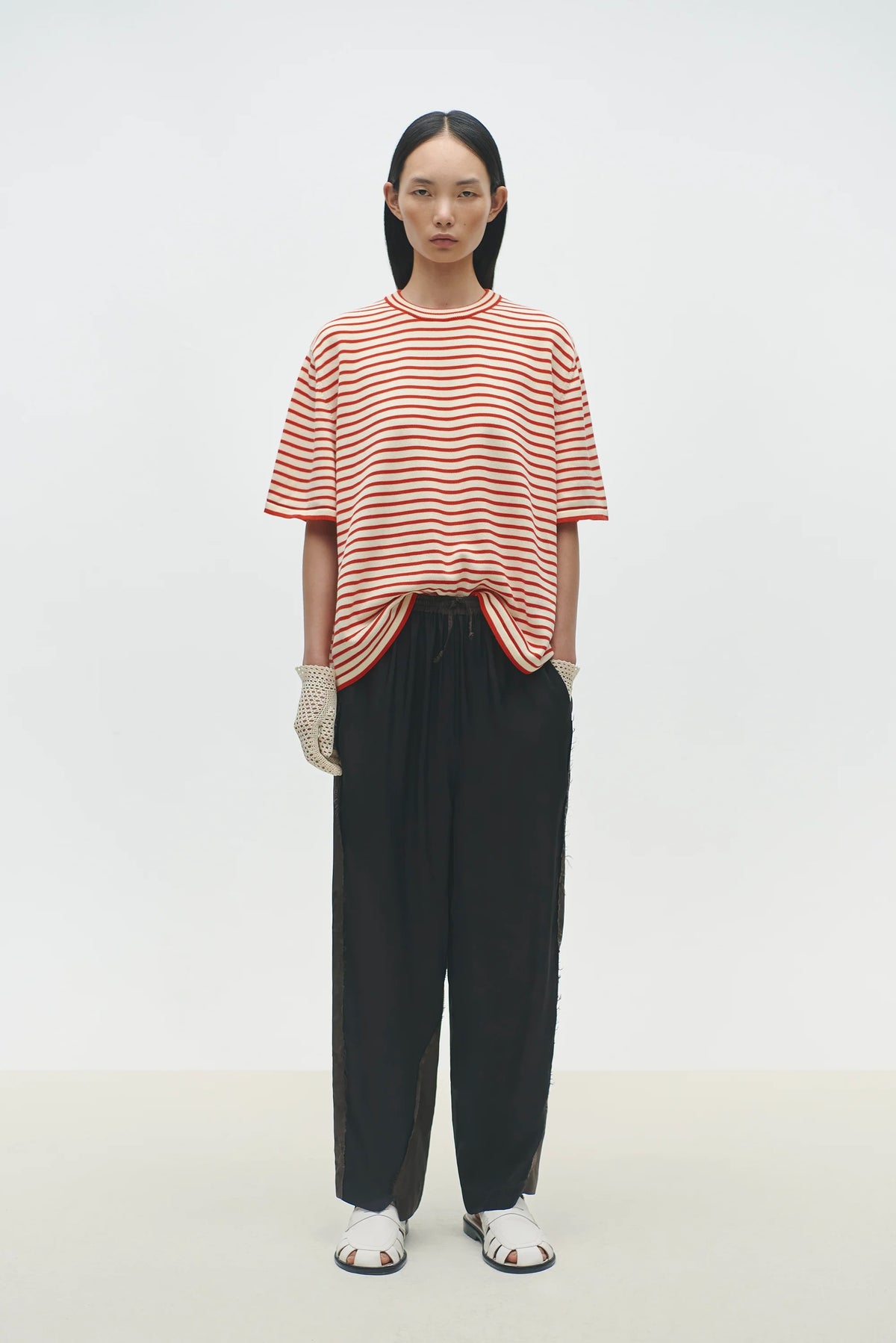 Cordera | Jacquard Relaxed Pants - Dark Brown