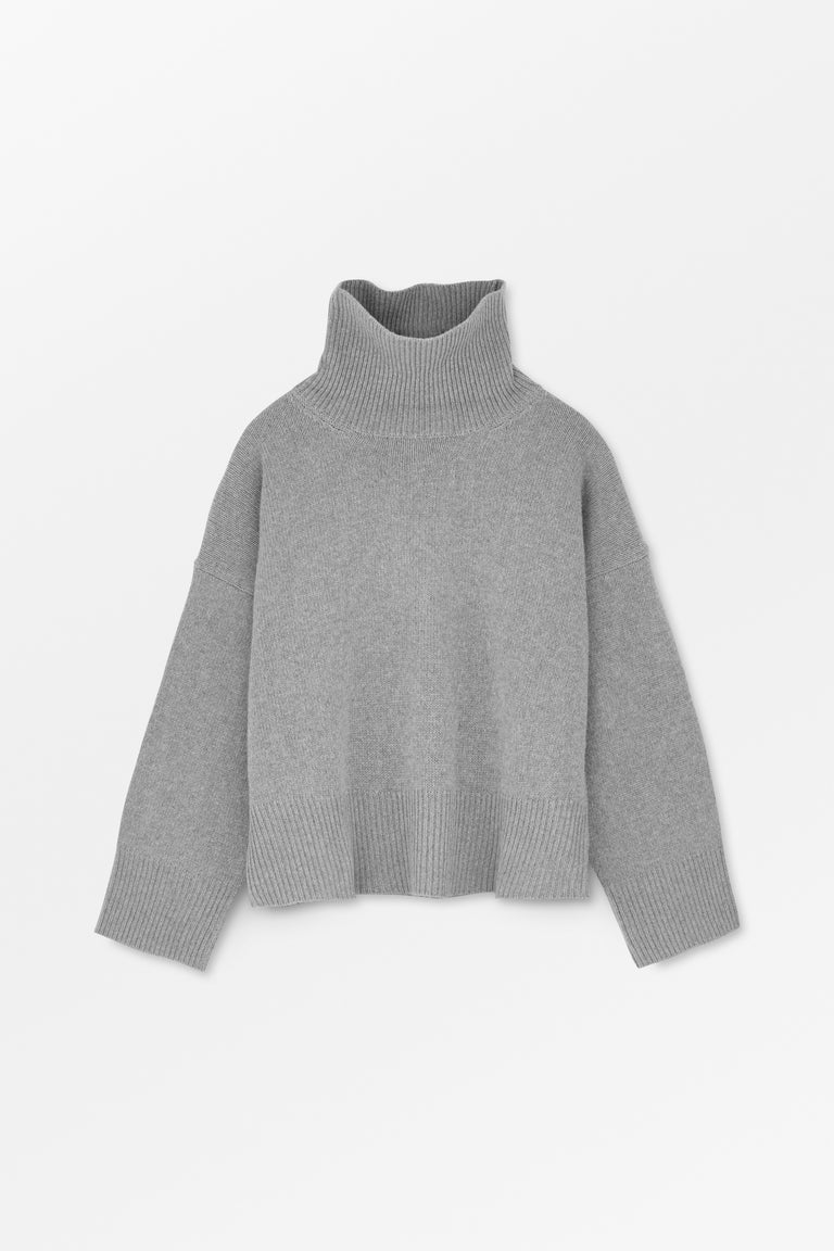 Skall | Silene t-neck - Grey Melange