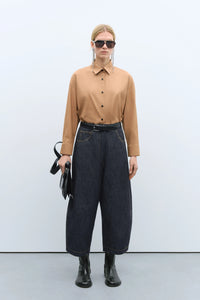 Cordera | Denim Curved pants - Black