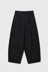Cordera | Denim Curved pants - Black