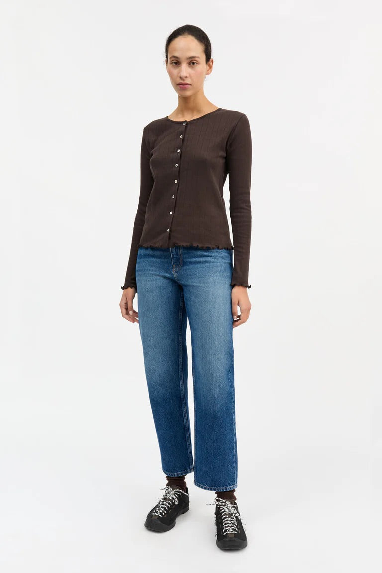 Skall | Edie Cardigan - Dark Brown