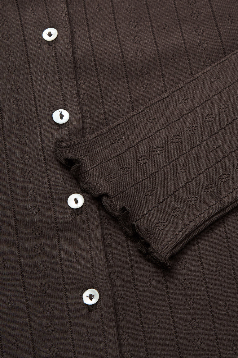 Skall | Edie Cardigan - Dark Brown