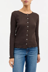 Skall | Edie Cardigan - Dark Brown