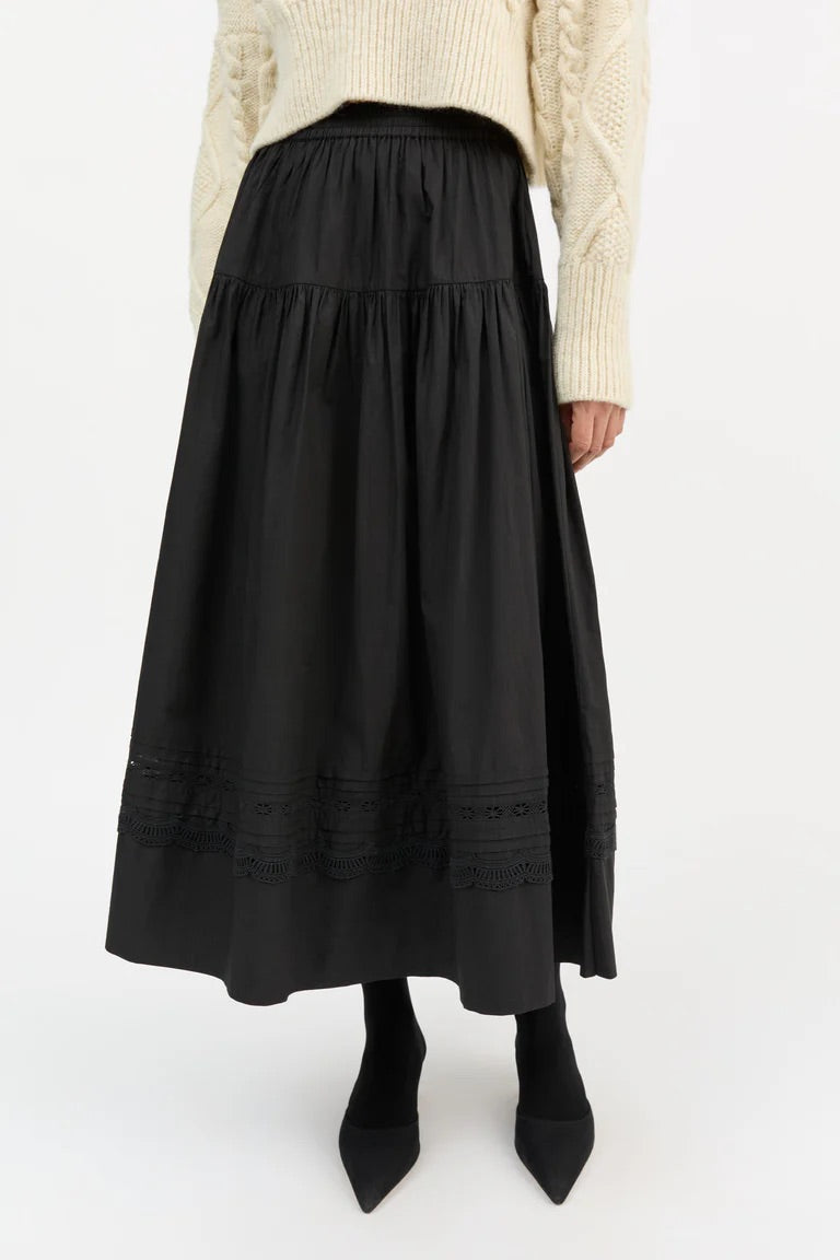 Skall | Leaf Skirt - Black