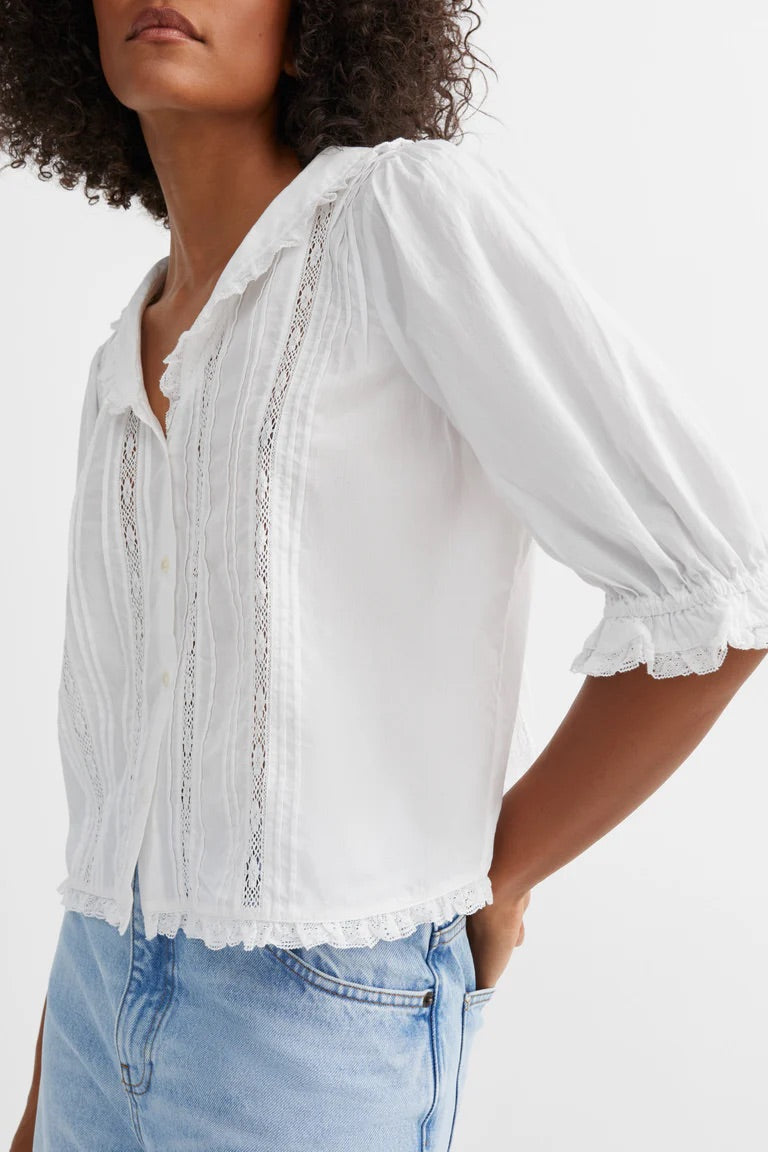 Skall | Magnolia Blouse - Optic White