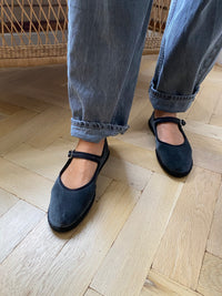 Drogheria Crivellini | Velvet Mary Janes - Ash