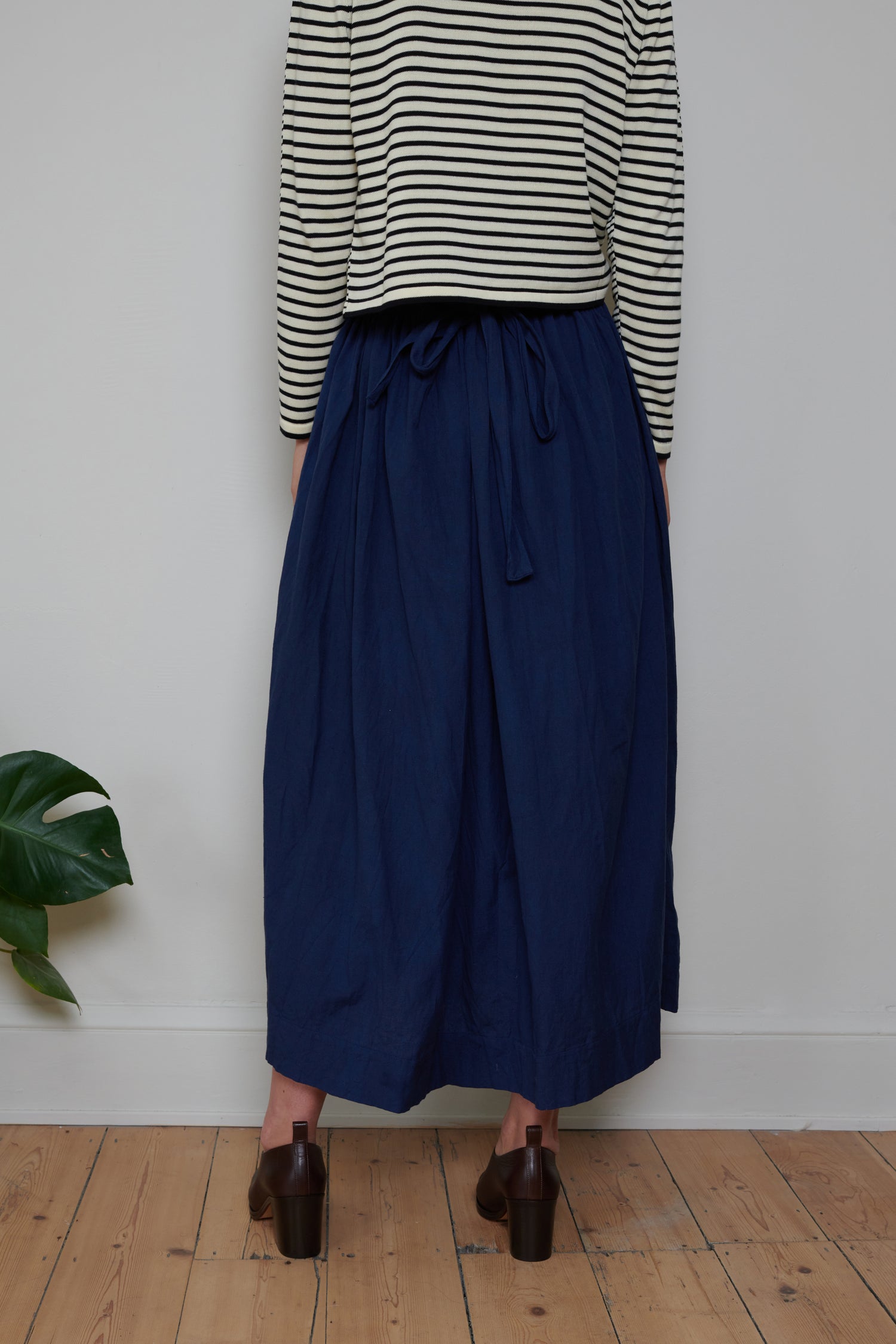 Tidy Street Collection | Ruffle Top Skirt - Indigo