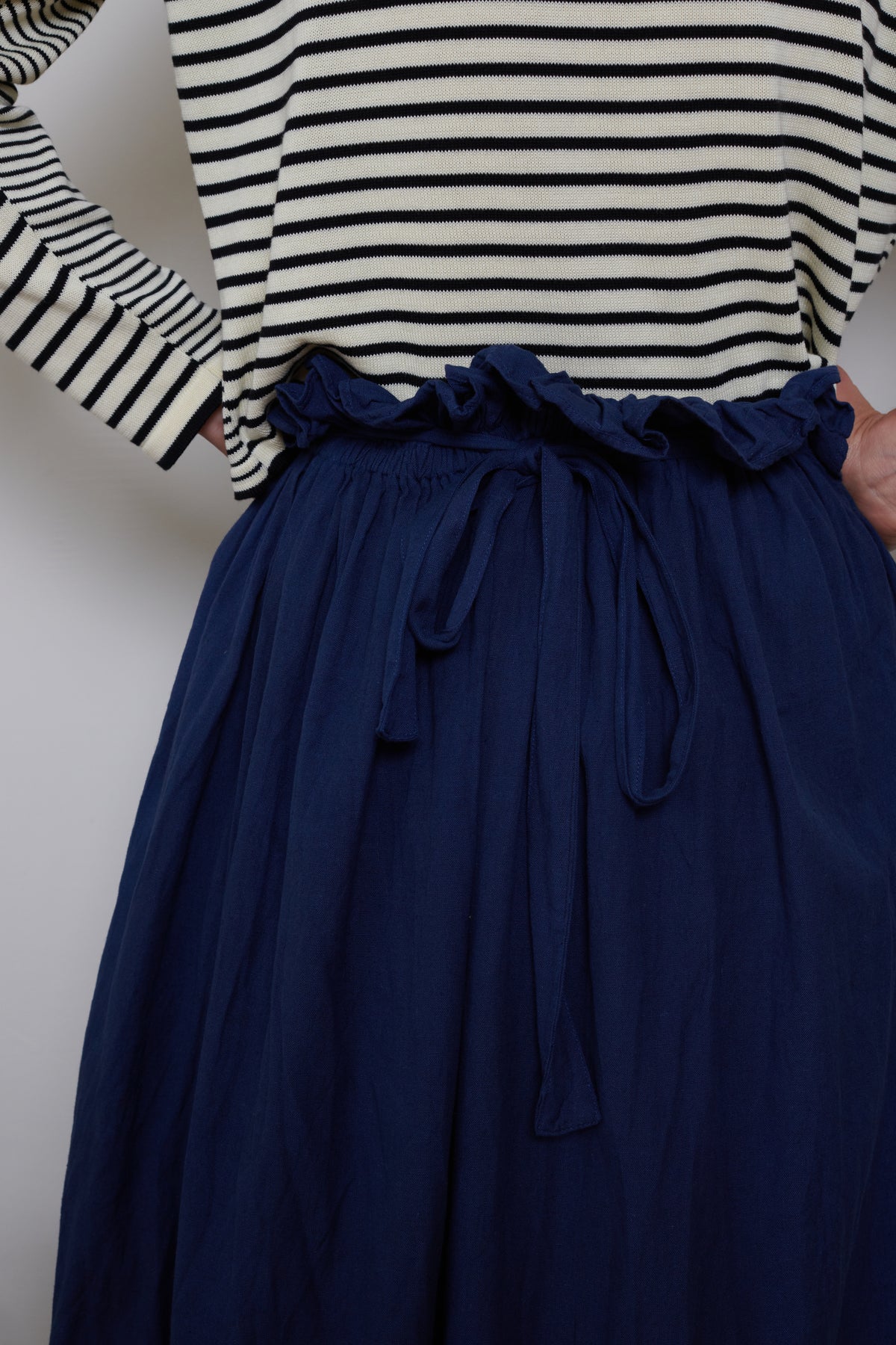 Tidy Street Collection | Ruffle Top Skirt - Indigo