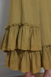 Tidy Street Collection | Ruffle Wrap Skirt - Ochre