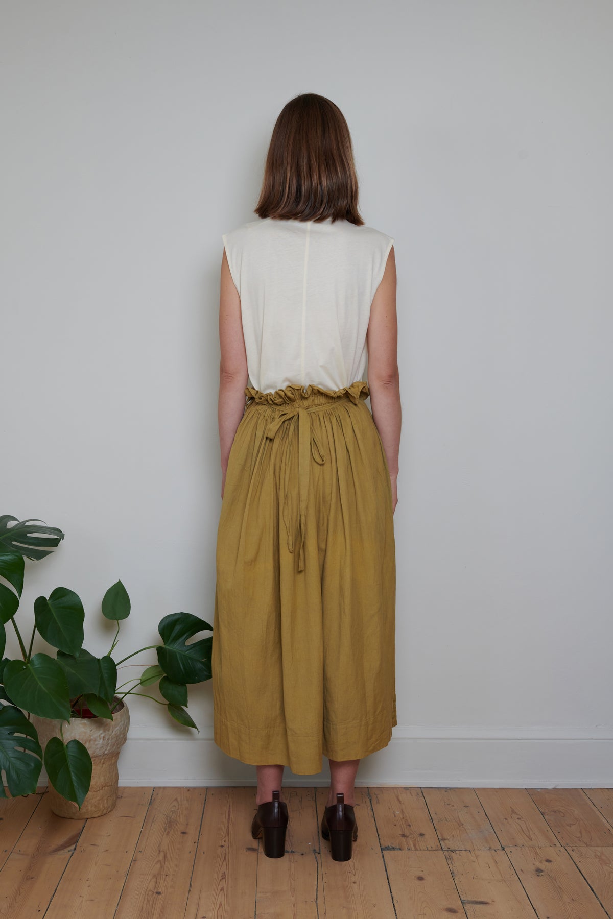 Tidy Street Collection | Ruffle Top Skirt - Ochre