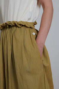 Tidy Street Collection | Ruffle Top Skirt - Ochre