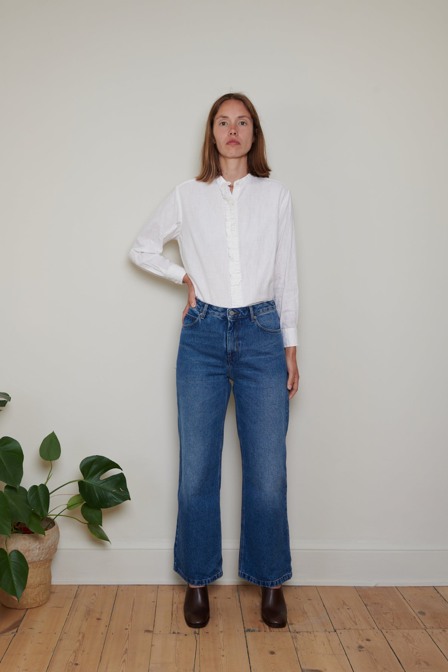 Tidy Street Collection | Frill Blouse - White