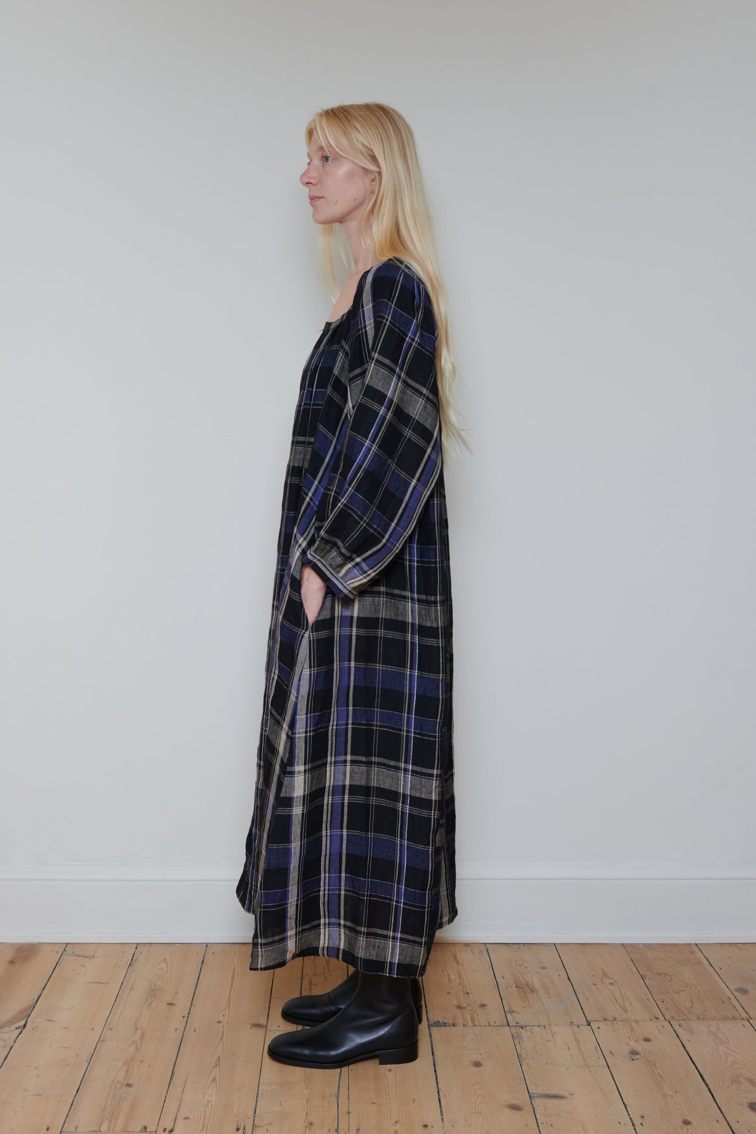 Tidy Street Collection | Marianne Dress - Blue/Black Check