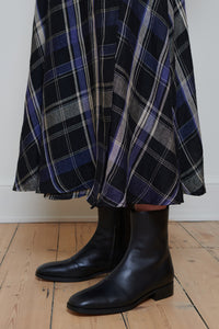Tidy Street Collection | Wrap Around Skirt - Blue/Black Check