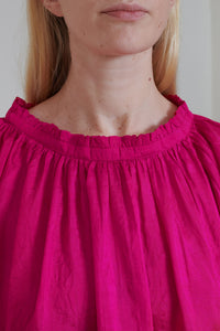 Runaway Bicycle | Pleated Blouse - Fuchsia