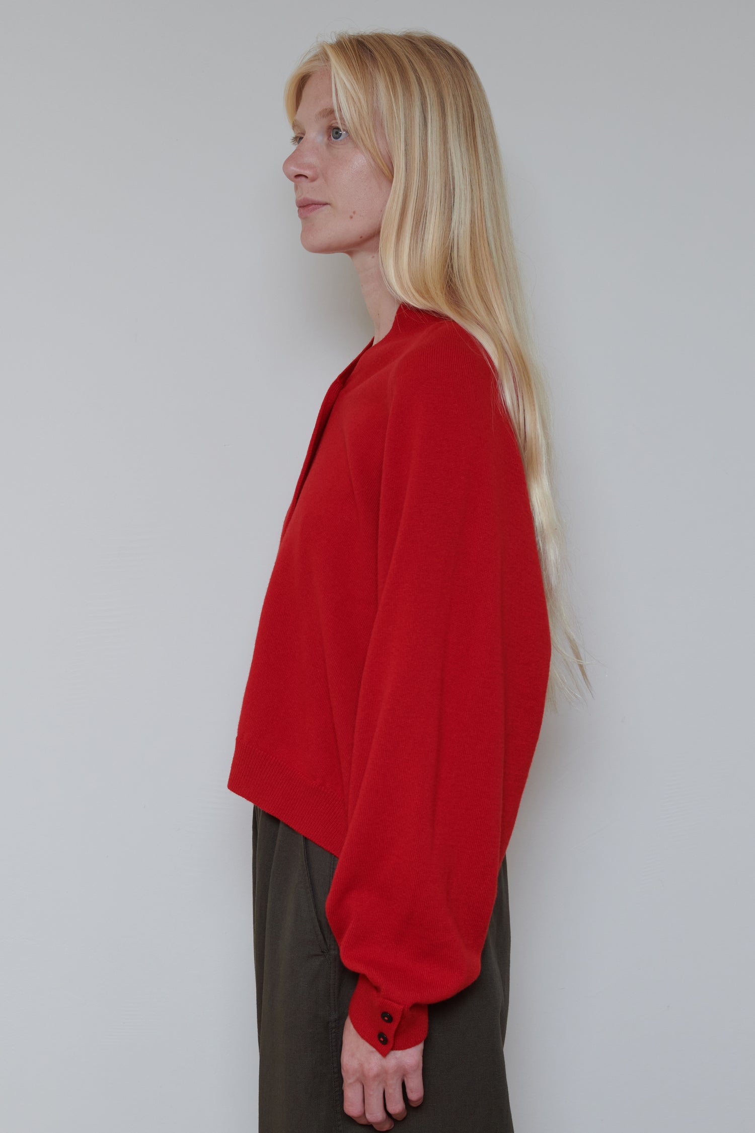 Cordera | Merino Wool Cardigan - Red