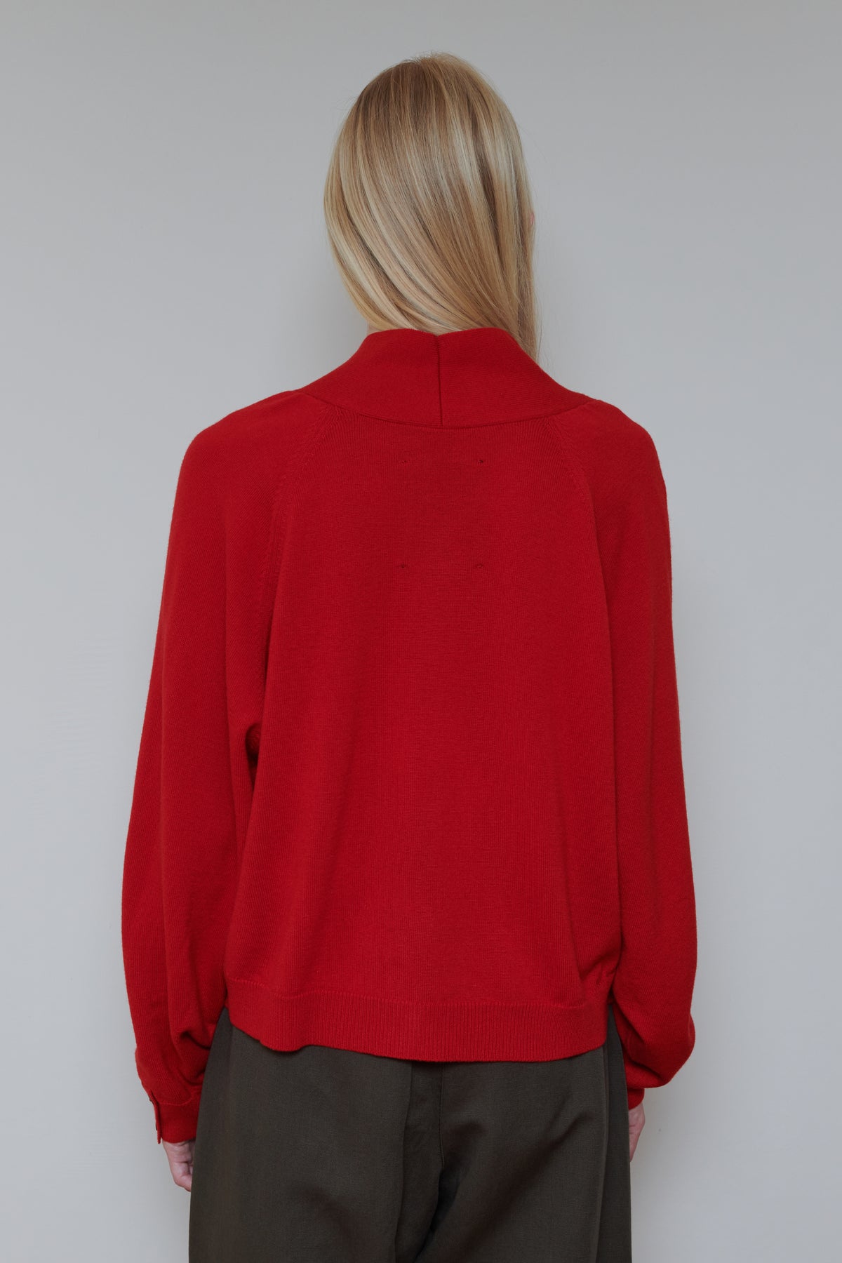 Cordera | Merino Wool Cardigan - Red