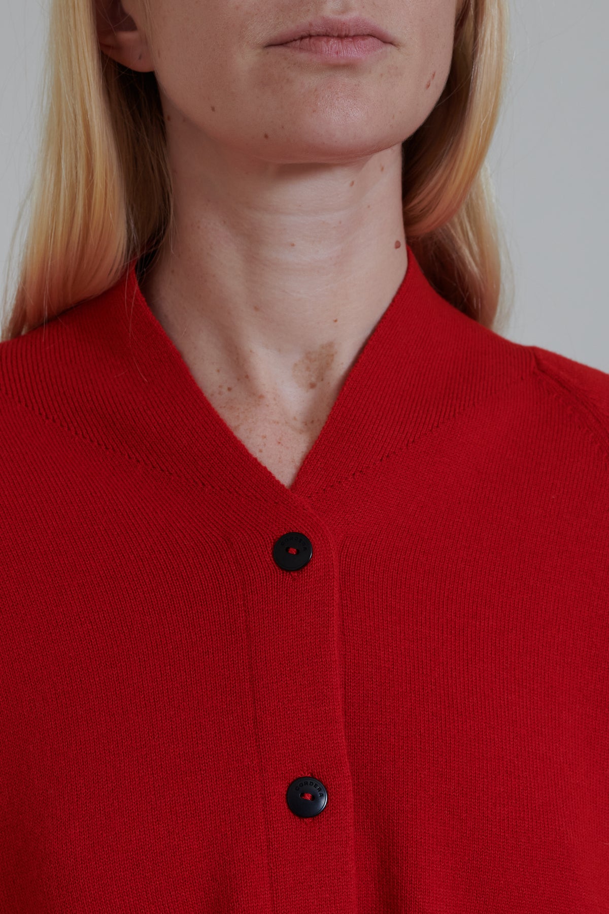 Cordera | Merino Wool Cardigan - Red