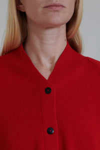 Cordera | Merino Wool Cardigan - Red