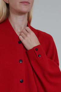 Cordera | Merino Wool Cardigan - Red