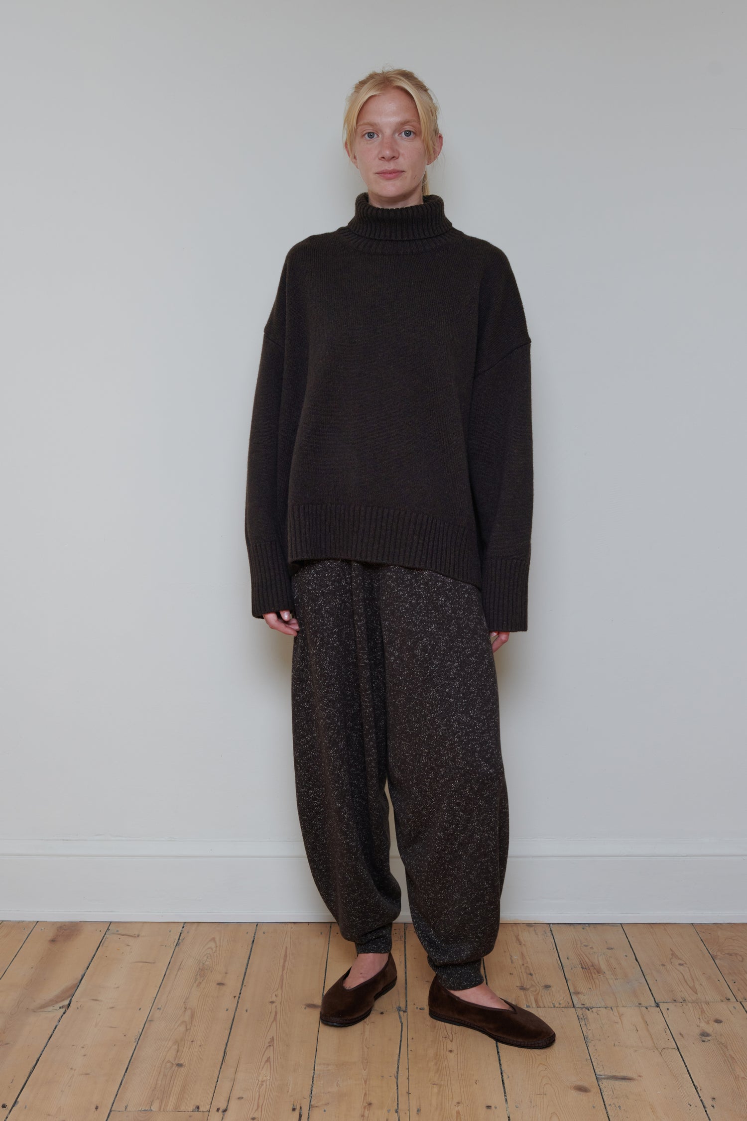 Cordera | Flecked Cotton Pants - Brown