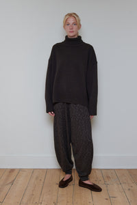 Cordera | Flecked Cotton Pants - Brown