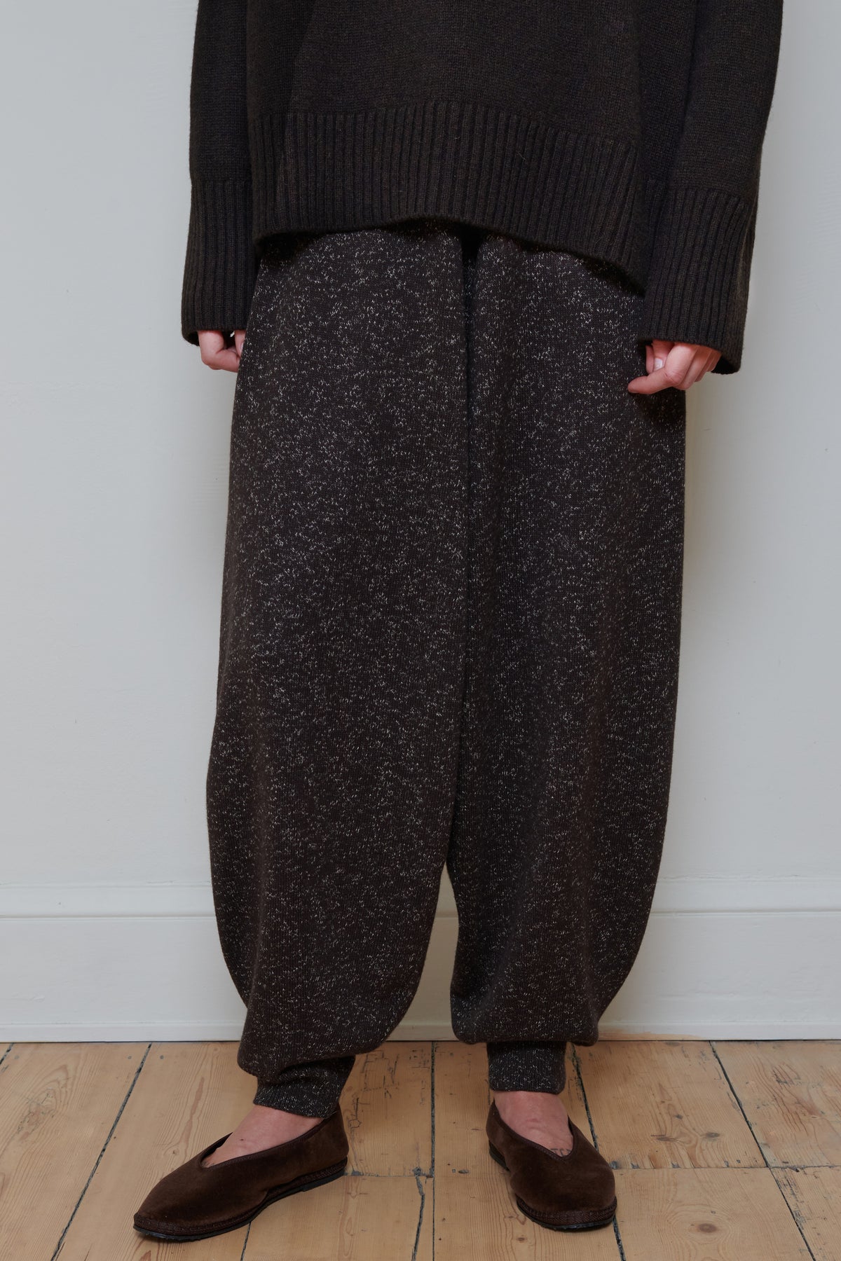 Cordera | Flecked Cotton Pants - Brown