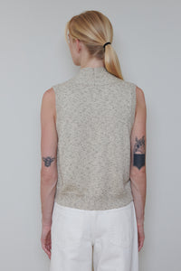 Cordera | Flecked Cotton Vest - Natural