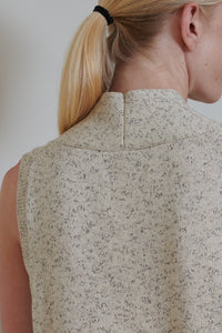 Cordera | Flecked Cotton Vest - Natural