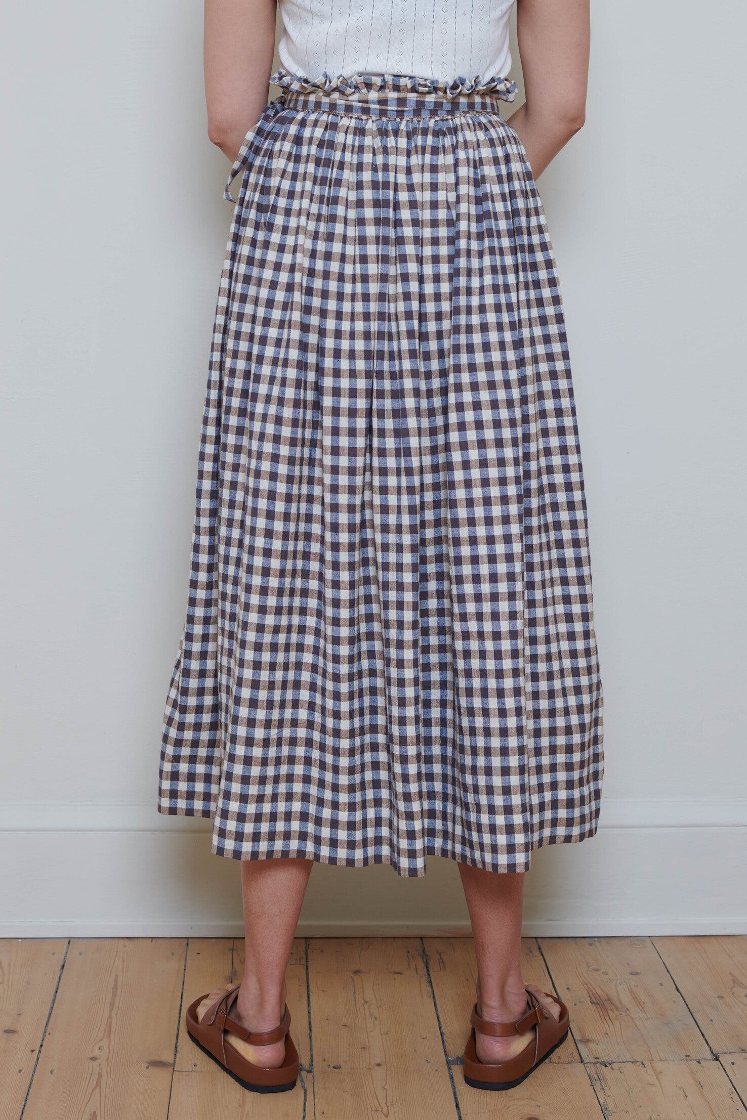 Tidy Street Collection | Checked Skirt - Ruffle Top