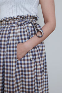 Tidy Street Collection | Checked Skirt - Ruffle Top