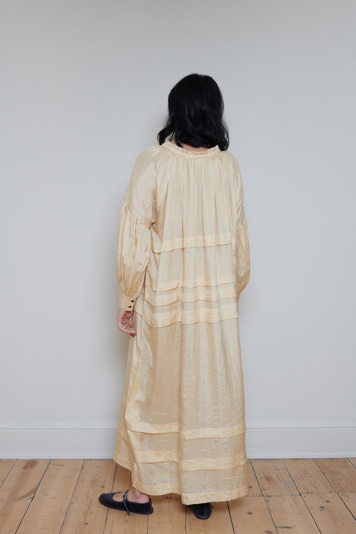 Runaway Bicycle | Pleated Dress - Yellow