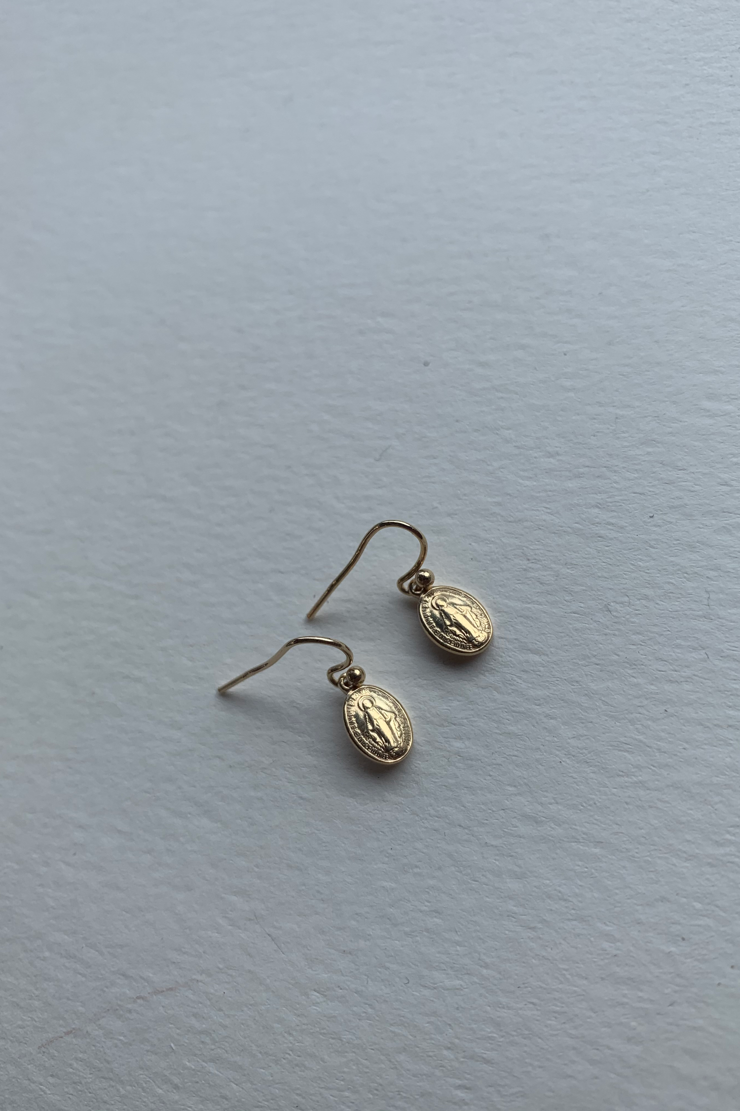 Tidy Street Store | Mini Miraculous Medal Earrings